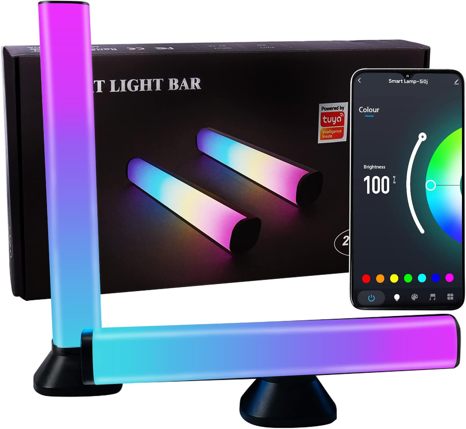 音楽連動 スマート雰囲気LEDライト 卓上 無段階調光 DIYモード 音楽連動 スマート雰囲気LEDライト 卓上 無段階調光 DIYモード