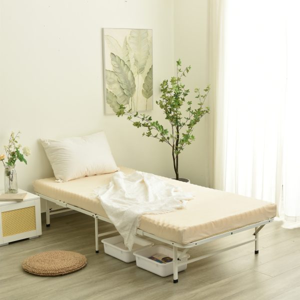 パイプベッド 折りたたみベッド シングル 組立簡単 ベッド 下